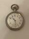 Antique Solid Silver Cased Pocket Watch Working Condition