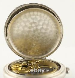 ANTIQUE! Swiss Quarter Hour Repeater Pocket Watch in Silver Case