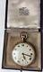 Antique Victorian Large 47mm Open Face Gold Plated Filled Pocket Watch Swiss Mad