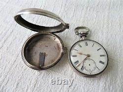 ANTIQUE VICT SILVER PEAR CASE POCKET WATCH 21726 CHESTER 1874 NOT RUNNING 129gs