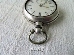 ANTIQUE VICT SILVER PEAR CASE POCKET WATCH 21726 CHESTER 1874 NOT RUNNING 129gs