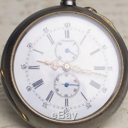 AUTOMATIC SELF WINDING RARE Antique Pocket Watch by Wuilleumier Freres
