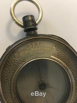 A Fine and Rare Swiss Mystery Solid Silver Pocket Watch For Spares or Repair