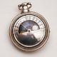 A Unique & Very Rare Antique Sun And Moon Dial Silver Verge Pocket Watch C1815