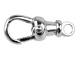 Albert Swivel Clasp Fixed Top Solid Sterling Silver 17mm Pocket Watch Fob- Fs617