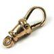 Albert Swivel Clasp Solid 9ct Rose Gold 17mm Pocket Watch Fob Dog Clip Fs665