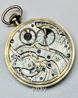 Antique 12s SOUTH BEND Pocket Watch Gold Filled 15 Jewel Grade407 Working