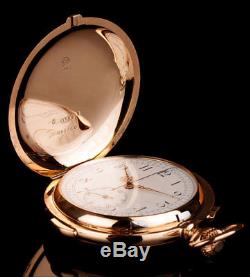 Antique 14K Gold Minute Repeater & Chronometer Pocket Watch. Switzerland, 1900