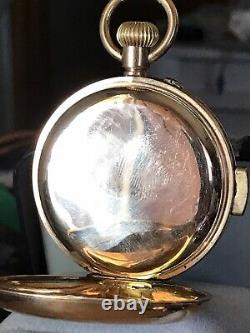 Antique 14K Solid-Gold Quarter Repeater Manual-Wind Pocket Watch