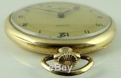 Antique 14 carat gold Silvana Swiss dress pocket watch In Good Working Order