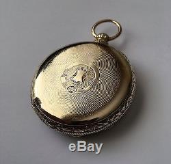 Antique 14k Gold Pocket watch W. J. Tobias & Co Liverpool museum Mint Condition