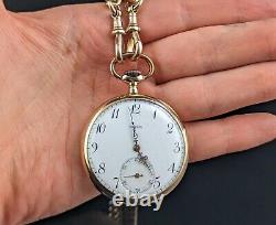 Antique 14k gold pocket watch, Moeris, open face