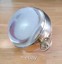 Antique 15 jewel Vertex Revue Pocket Watch Glass Ball Crystal Ball Watch