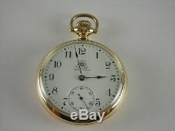 Antique 16s Ball Waltham Order of Railway Conductors 17 jewel pocket watch. 1901