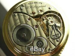 Antique 16s Elgin B. W Raymond 21j Rail Road pocket watch. Original box. 1946