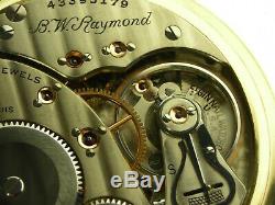 Antique 16s Elgin B. W Raymond 21j Rail Road pocket watch. Original box. 1946