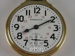 Antique 16s Hamilton 992B Rail Road pocket watch 1946. 21j. Nice Hamilton case