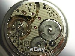 Antique 16s Hamilton 992B Rail Road pocket watch. Made 1944. 21j. Nice watch