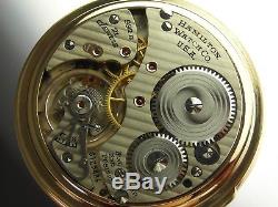 Antique 16s Hamilton 992B Rail Road pocket watch. Made 1945, With Original Box