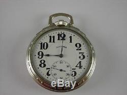 Antique 16s Illinois 60 hour Bunn Special 21 Ruby jewels Rail Road pocket watch