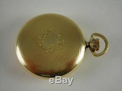 Antique 16s Illinois Bunn Special 21 Ruby jewels Fishscale pattern pocket watch