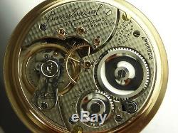 Antique 16s Illinois Fishscale Bunn Special 21j Rail Road pocket watch made 1914