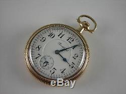 Antique 16s Rockford 17 jewel Winnebago Rail Road pocket watch. Made 1907