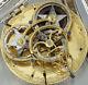 Antique 1790 Exceptional Large Fully Skeletonized Verge Fusee Pocket Watch