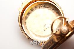Antique 1800s RARE MASONIC Elgin SCALLOP THICK 18k Gold 18S Pocketwatch 165g