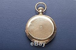 Antique 1800s Signed NARDIN 18k Yellow Solid Gold POCKETWATCH 115g