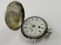 Antique 1814 Silver Langford Southampton Verge Hunter Pocket Watch Nw For Repair