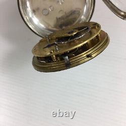 Antique 1856 Solid Silver Cased George Wilson Penrith Pocket Watch Not Working