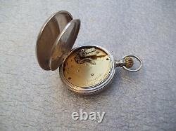 Antique 1877 Silver Waltham Riverside Pocket Watch