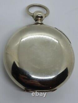 Antique 1877 WALTHAM'Civil War Era' Silver Victorian Key Wind Pocket Watch 18s