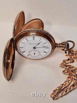 Antique 1884 Keystone Watch Co 18S Double Hunter Gents Pocket Watch