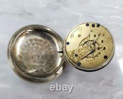Antique 1889 Elgin Swing Out Case Pocket Watch 18s 11j 12-K1451
