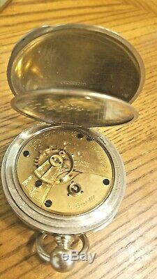 Antique 1889 Key Wind Elgin Size 18 Pocket Watch