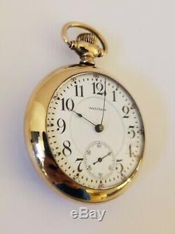 Antique 1892 WALTHAM'Appleton Tracy' 17J Victorian Gold G. F. Pocket Watch 18s