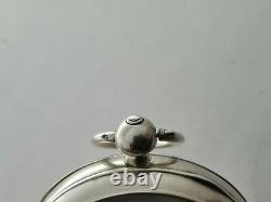 Antique 1895 Waltham Solid Silver Large 18S Pocket Watch Working VGC Rare