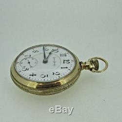 Antique 1897 Illinois Bunn Special Model 6 18s 24J Gold Filled Pocket Watch
