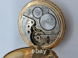 Antique 1898 ELGIN'Fancy Dial' Gold G. F. Victorian Full Hunter Pocket Watch 16s