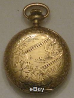 Antique 1898 Gold Filled Waltham Hunter Pocket Watch