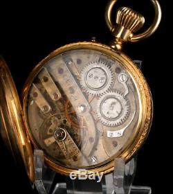 Antique 18K Solid-Gold Pocket Watch. Switzerland, Circa 1890