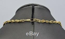 Antique 18K Yellow Gold Pocket Watch Chain 34.0 Grams 17.5 Inches