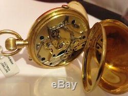 Antique 18ct gold stop pocket watch