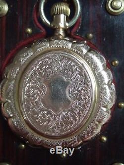 Antique 18kt gold Patek Philippe pocket watch w original display box 1870's Rare