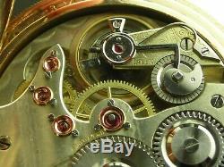 Antique 18s Agassiz 20 jewel Railway pocket watch. Gold Filled. Serviced. Nice