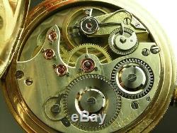 Antique 18s Agassiz 20 jewel Railway pocket watch. Gold Filled. Serviced. Nice