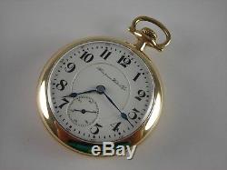 Antique 18s Hampden 23 jewel Rail Road pocket watch. Gold Filled case! Made 1902