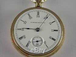 Antique 18s Hampden Canadian Pacific Railway pocket watch. Very rare! Made 1885